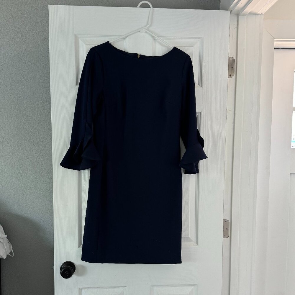 Karl Lagerfeld Paris Navy Blue Dress: Size 6